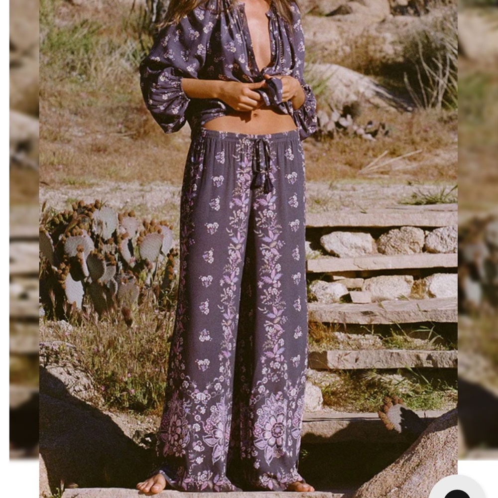 Spell and the Gypsy Rebel Spirit Wide Leg Pants M medium NEW NWT - Picture 2 of 11